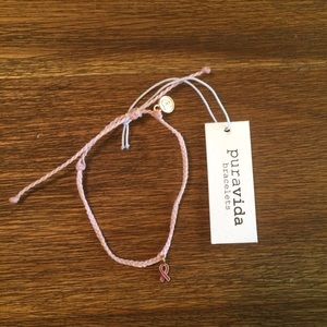 Pura Vida Breast Cancer Awareness Charm Bracelet